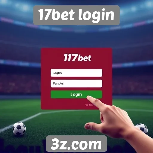 Acessibilidade do login no site 17bet